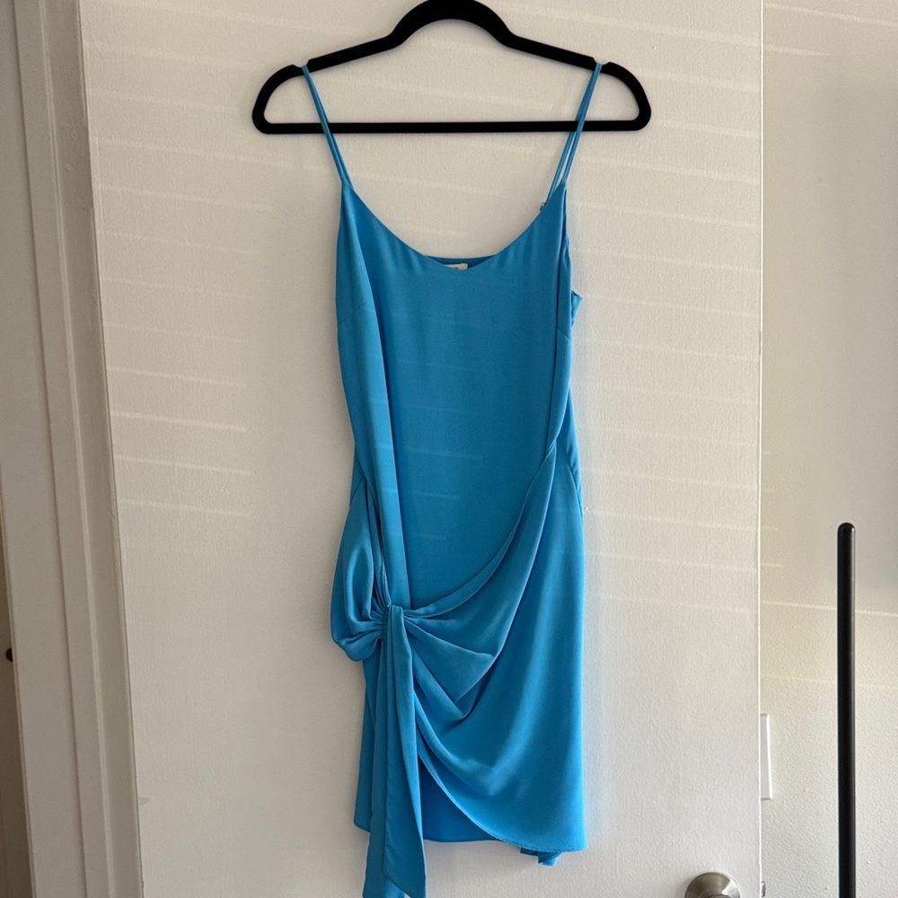 River Island Blue Draped Dress